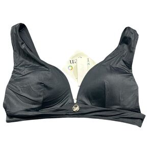 ANGABRIEL women’s eco friendly underwire 2XL push up padded bikini swim top NWT